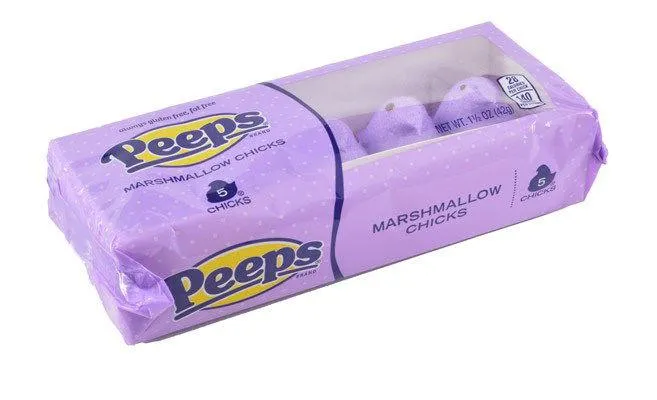 Lavender Peeps Marshmallow Chicks 5 Packs