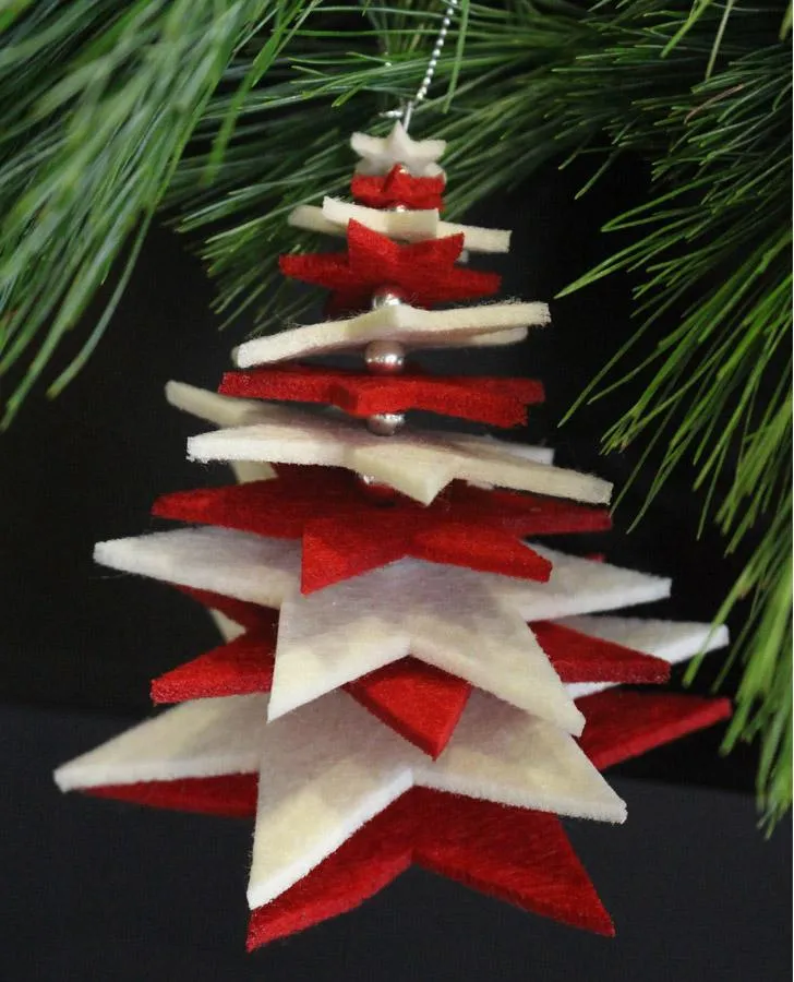 Layered Felt Tree Decoration