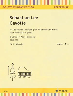 Lee - Gavotte in B Minor, Op. 112 - Cello and Piano