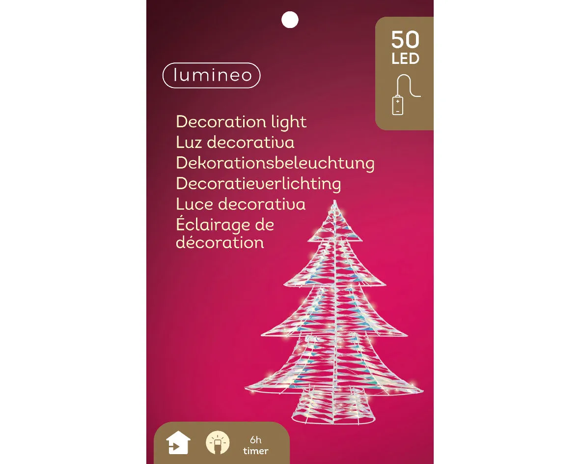 Lumineo 60cm Warm White Micro LED Battery Operated  Christmas Tree