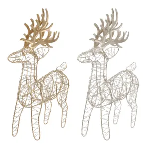 Matte Metal Reindeer Asst (23cm)