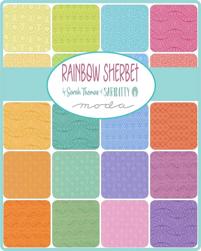 Moda Rainbow Sherbet Charm Pack