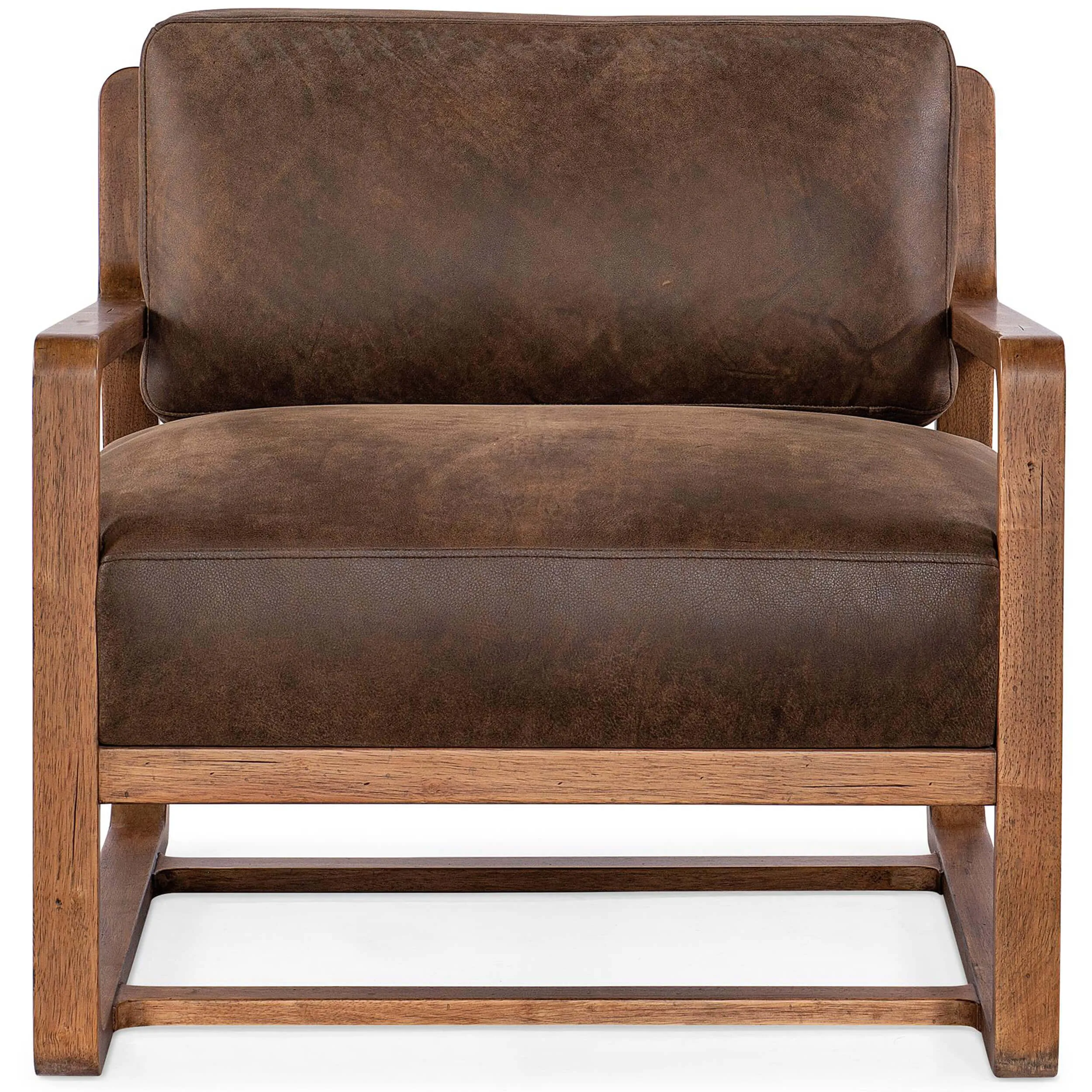 Moraine Leather Chair, Seville Timber