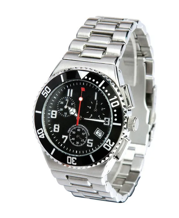 Multifunction Blue Dial Stainless Steel Mens Watch AG8300-52L