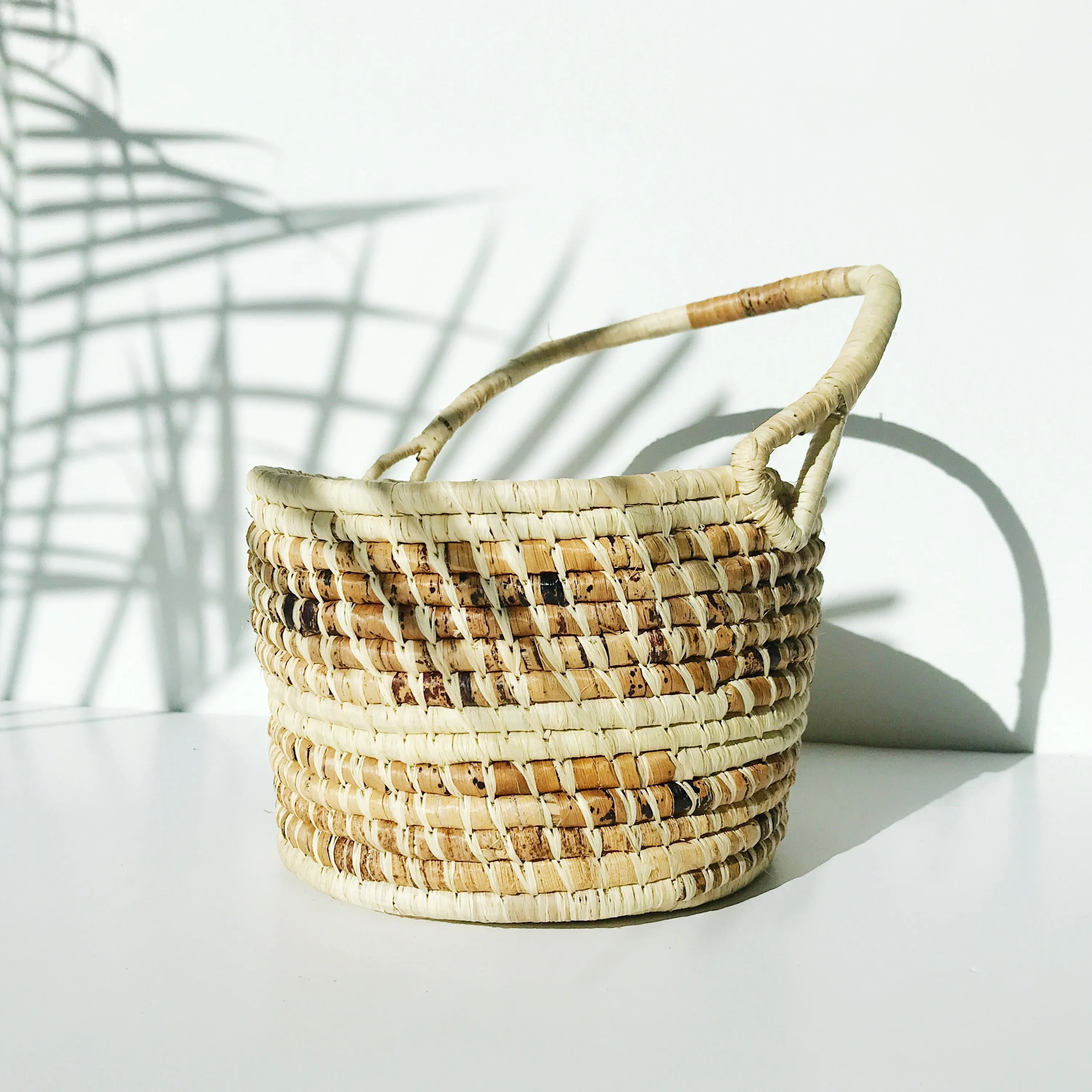 Natural Grass-Woven Easter Basket