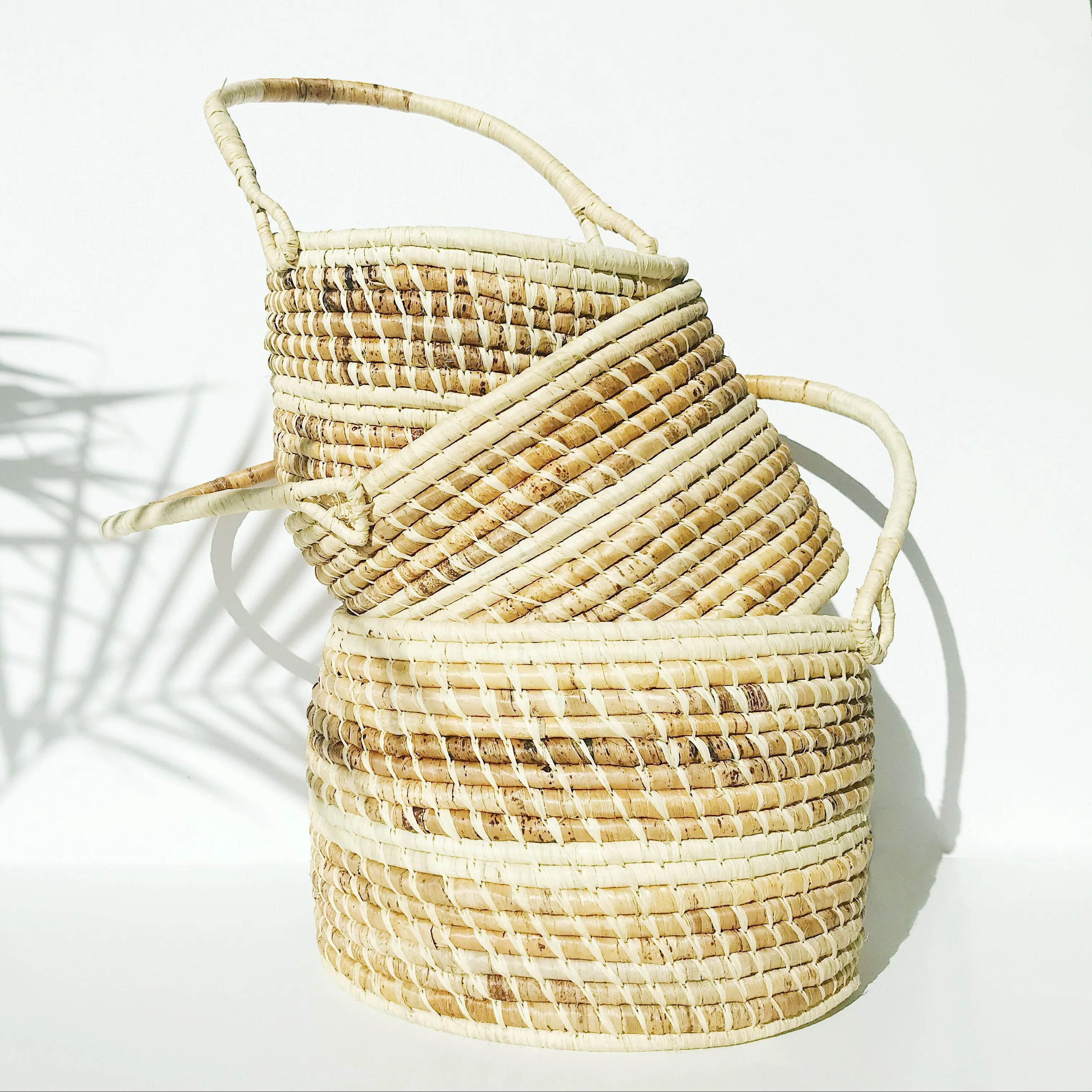 Natural Grass-Woven Easter Basket