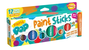 Paint Pop Classic 12 Pack Quick Dry Paint Sticks