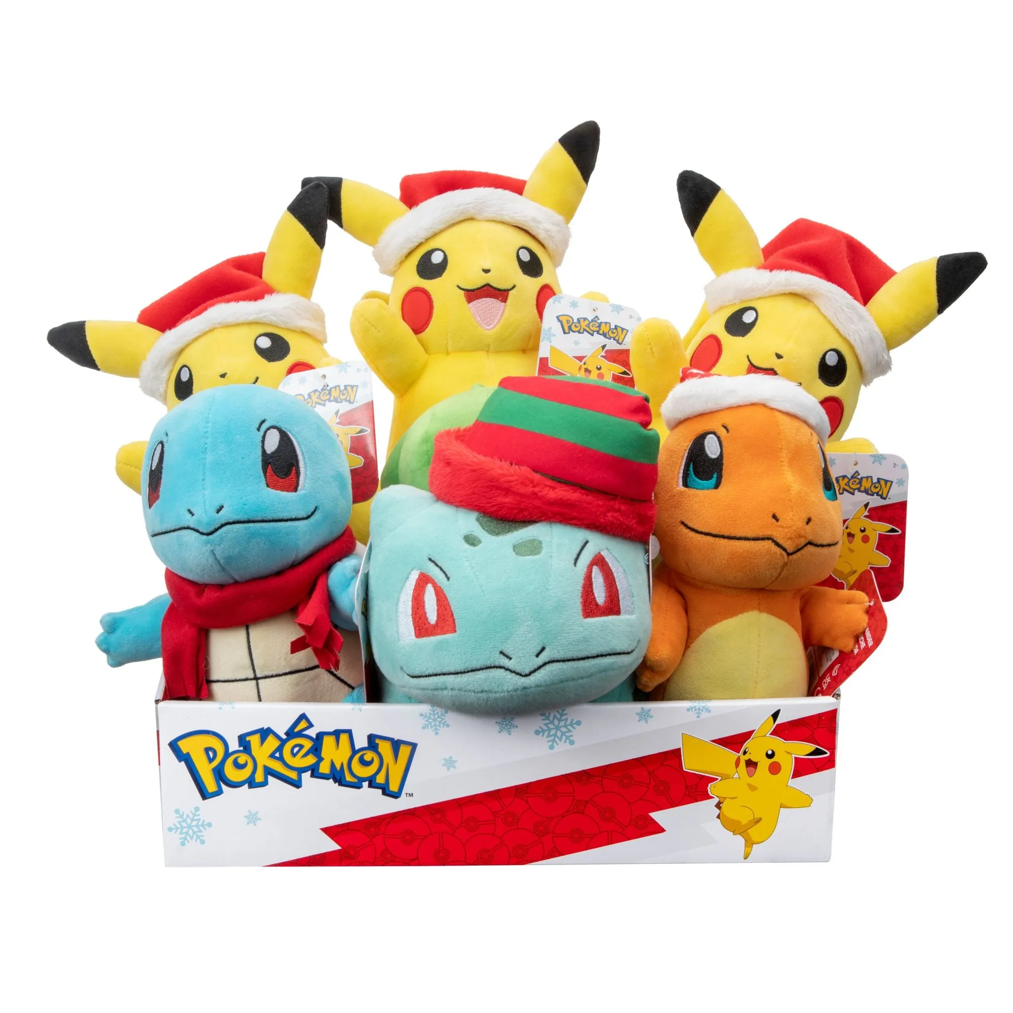 Pokemon Seasonal Holiday 8 Inch Plush - Squirtle With Red Scarf