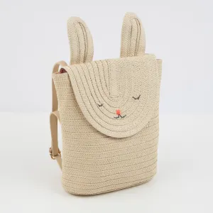 Raffia Bunny Backpack