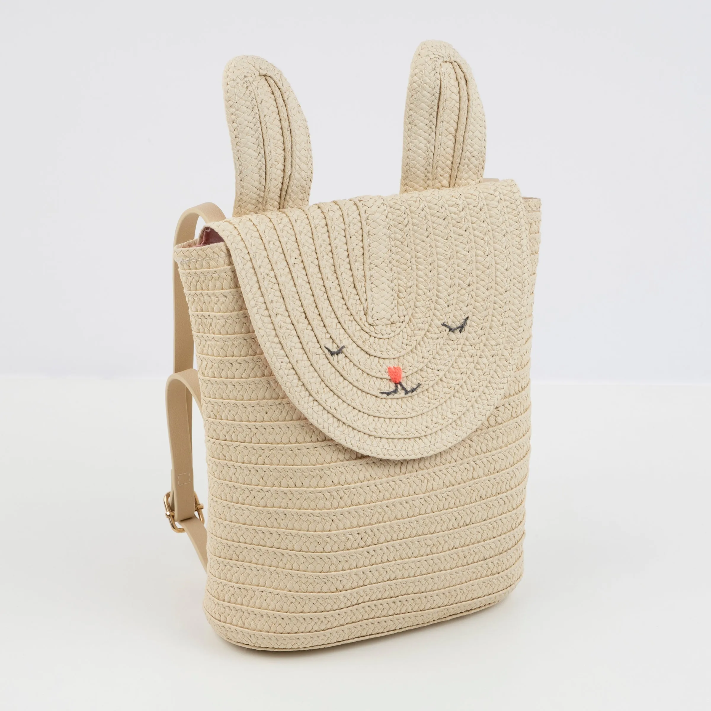 Raffia Bunny Backpack