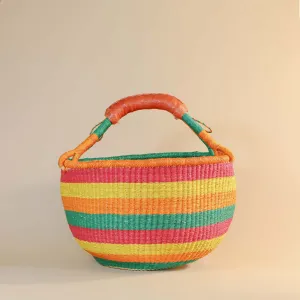 Sale Rainbow Bolga Basket, Large