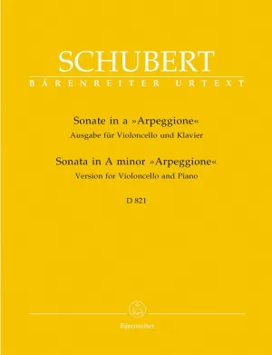 Schubert, Arpeggione for Cello and Piano (Barenreiter)