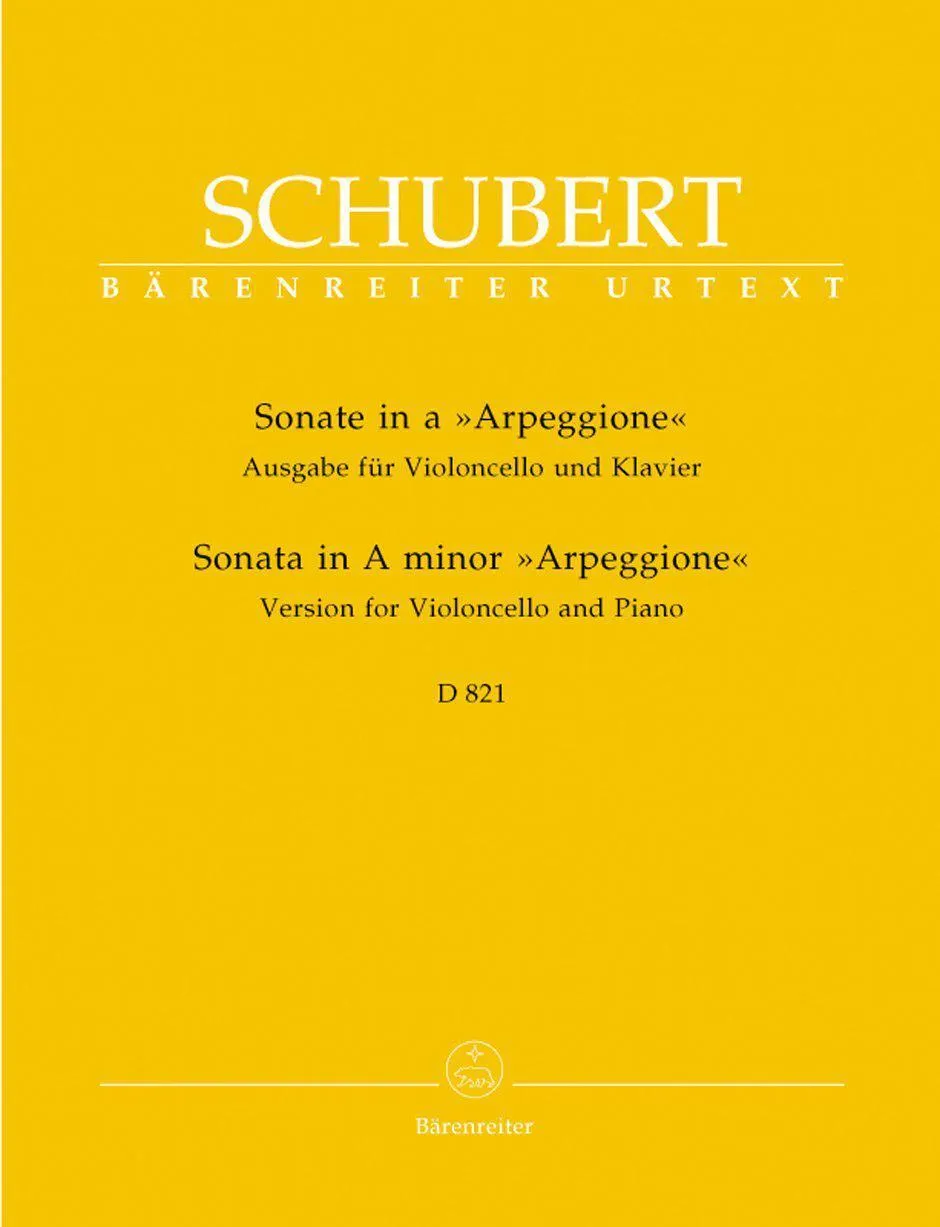 Schubert, Arpeggione for Cello and Piano (Barenreiter)