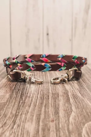 Serape Laced Barrel Reins