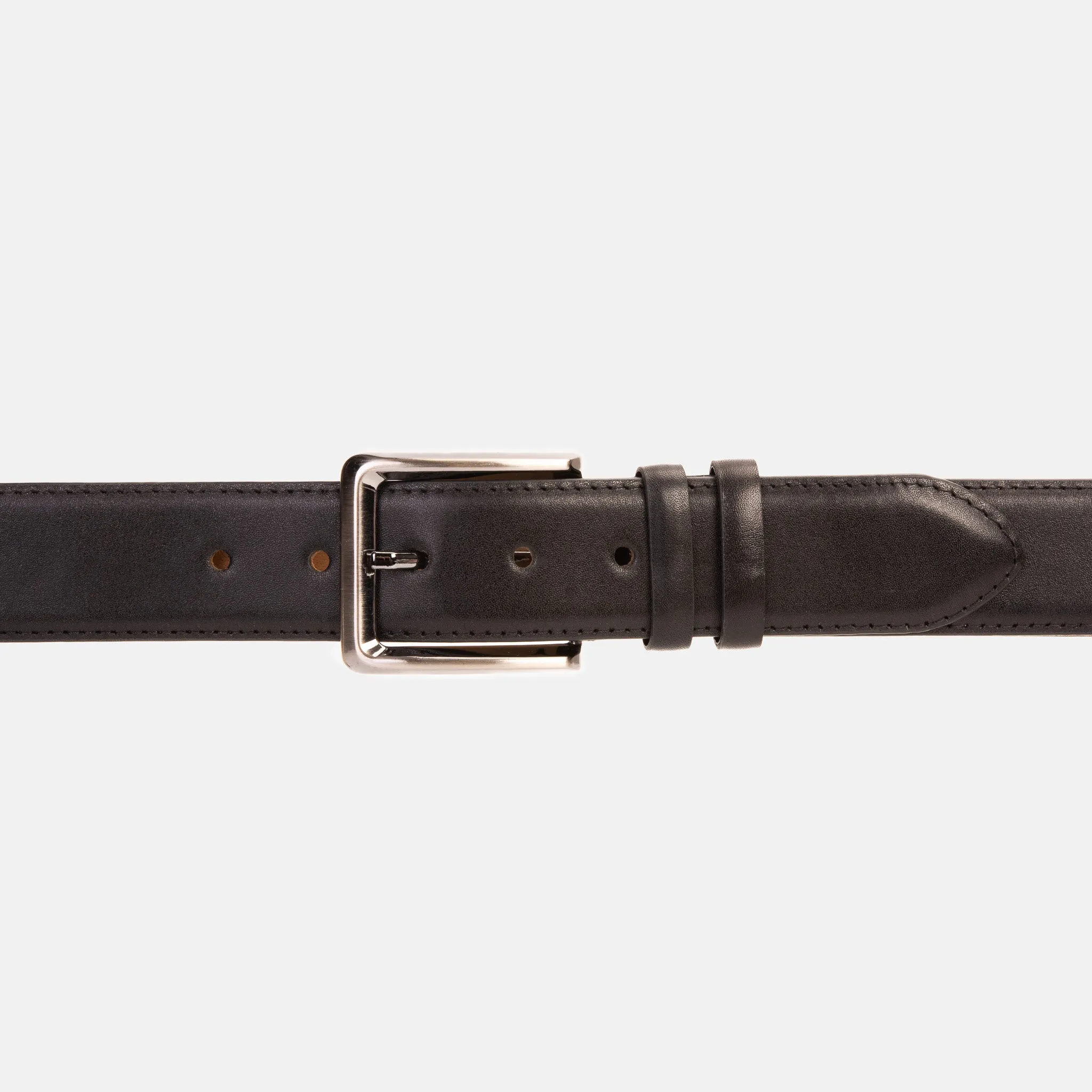 The Bogota Black Calfskin Belt