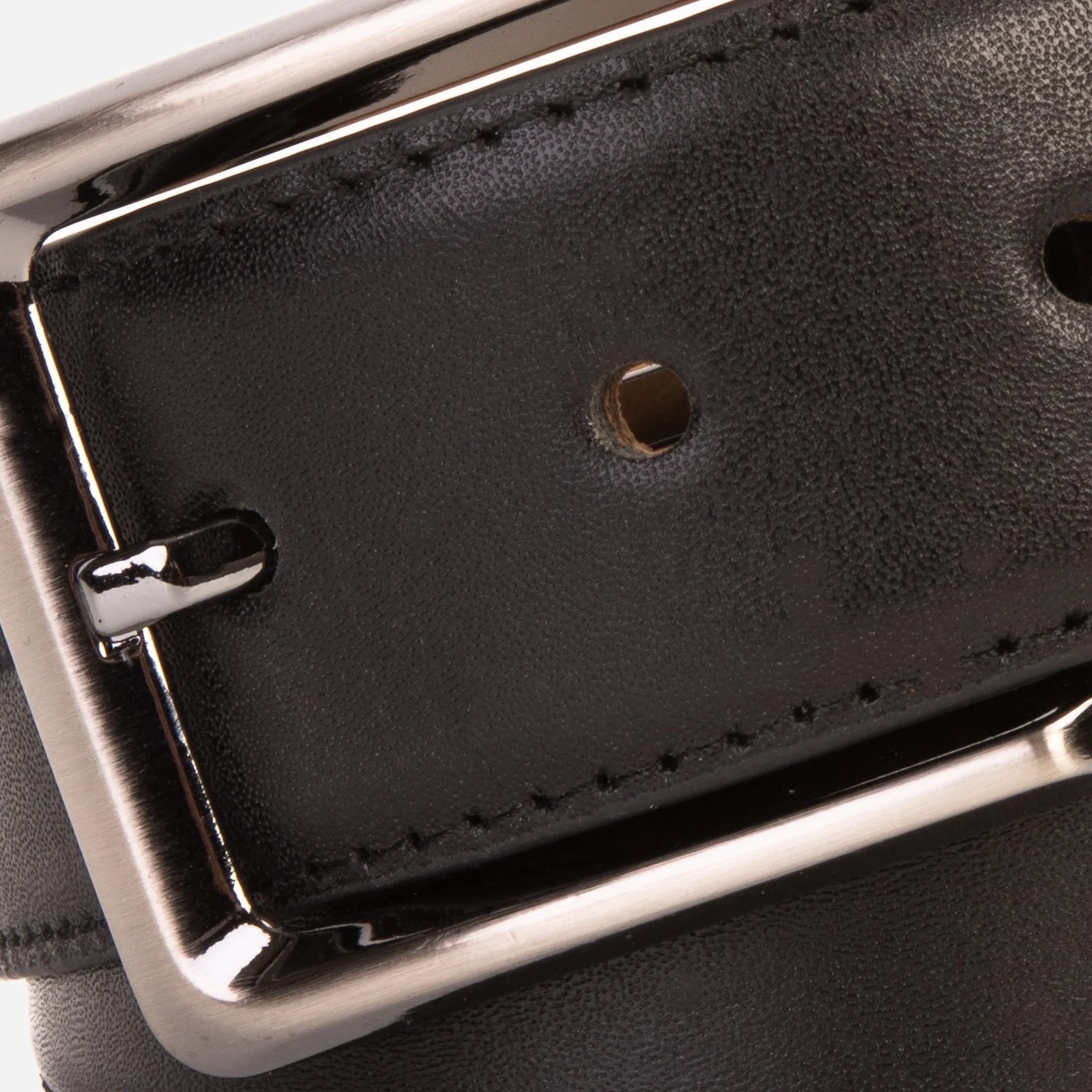 The Bogota Black Calfskin Belt