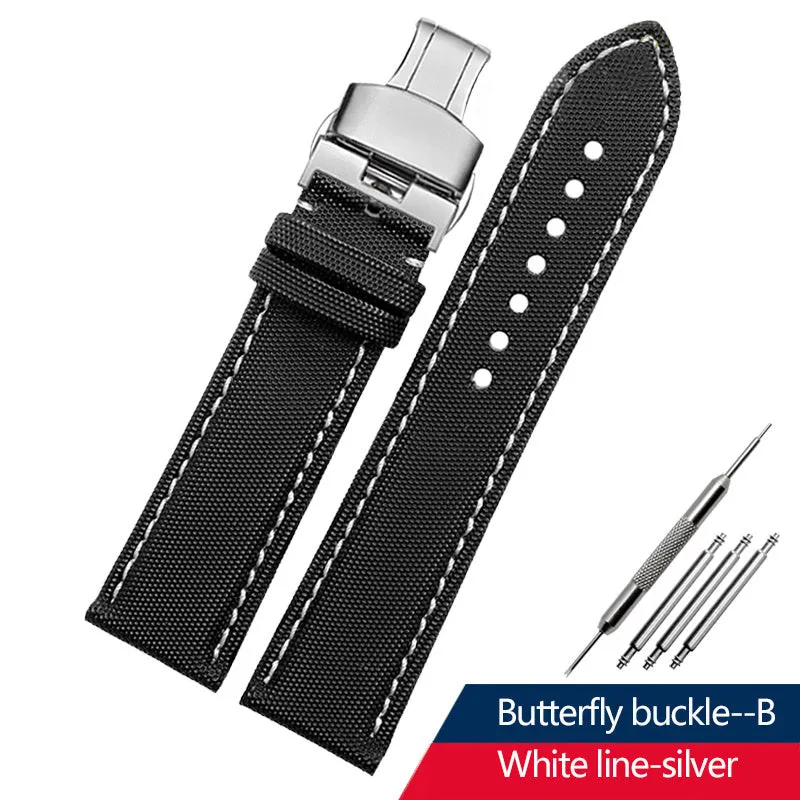 Tiansuo Haixing Men's Nylon Canvas Watch Band