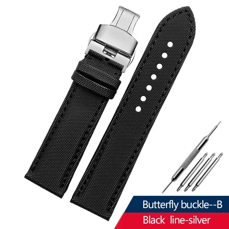 Tiansuo Haixing Men's Nylon Canvas Watch Band