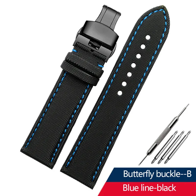 Tiansuo Haixing Men's Nylon Canvas Watch Band