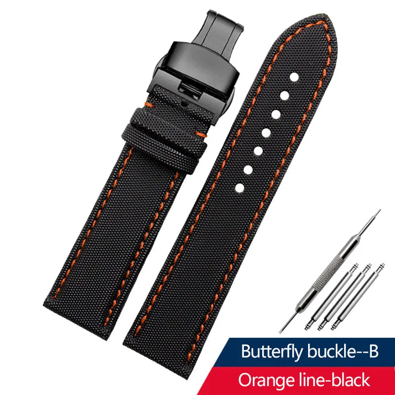 Tiansuo Haixing Men's Nylon Canvas Watch Band