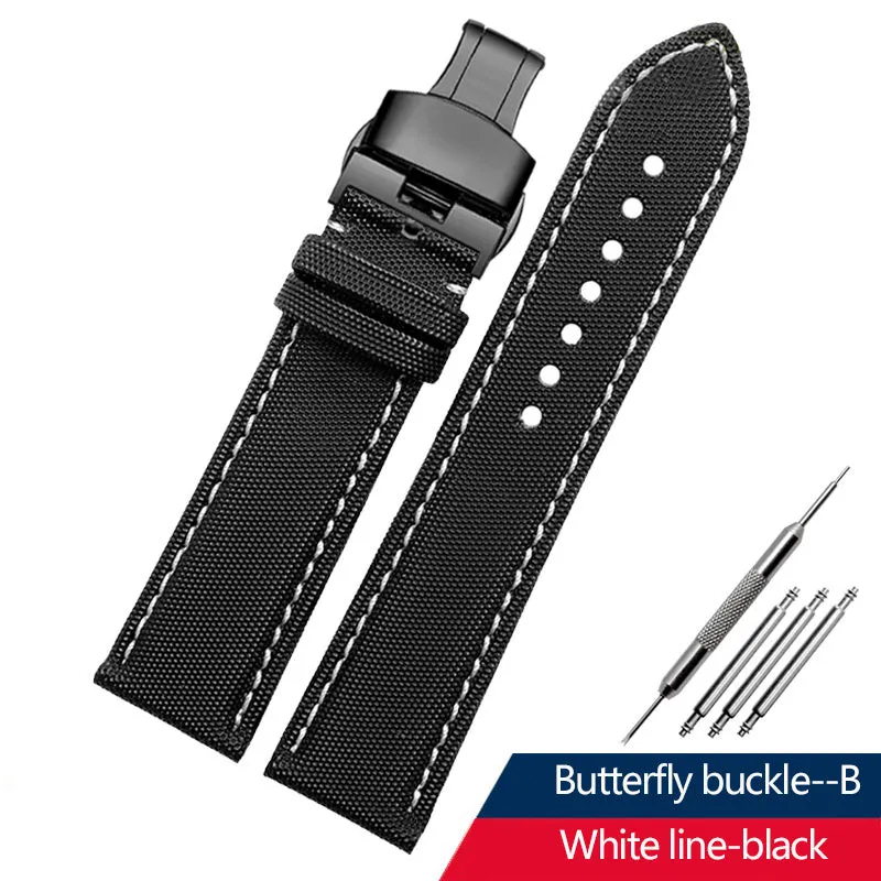 Tiansuo Haixing Men's Nylon Canvas Watch Band