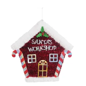 Tinsel Santa's Workshop Plaque