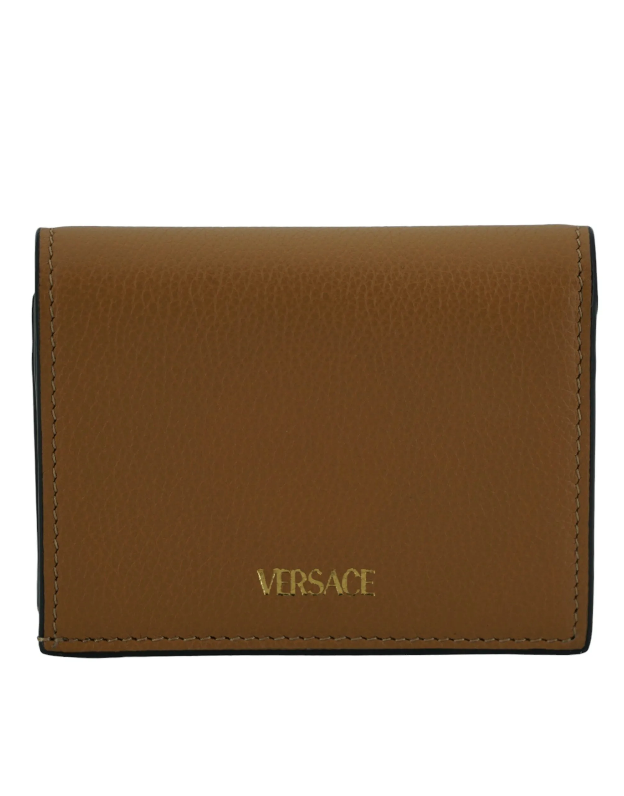 Versace Brown Calf Leather Wallet S