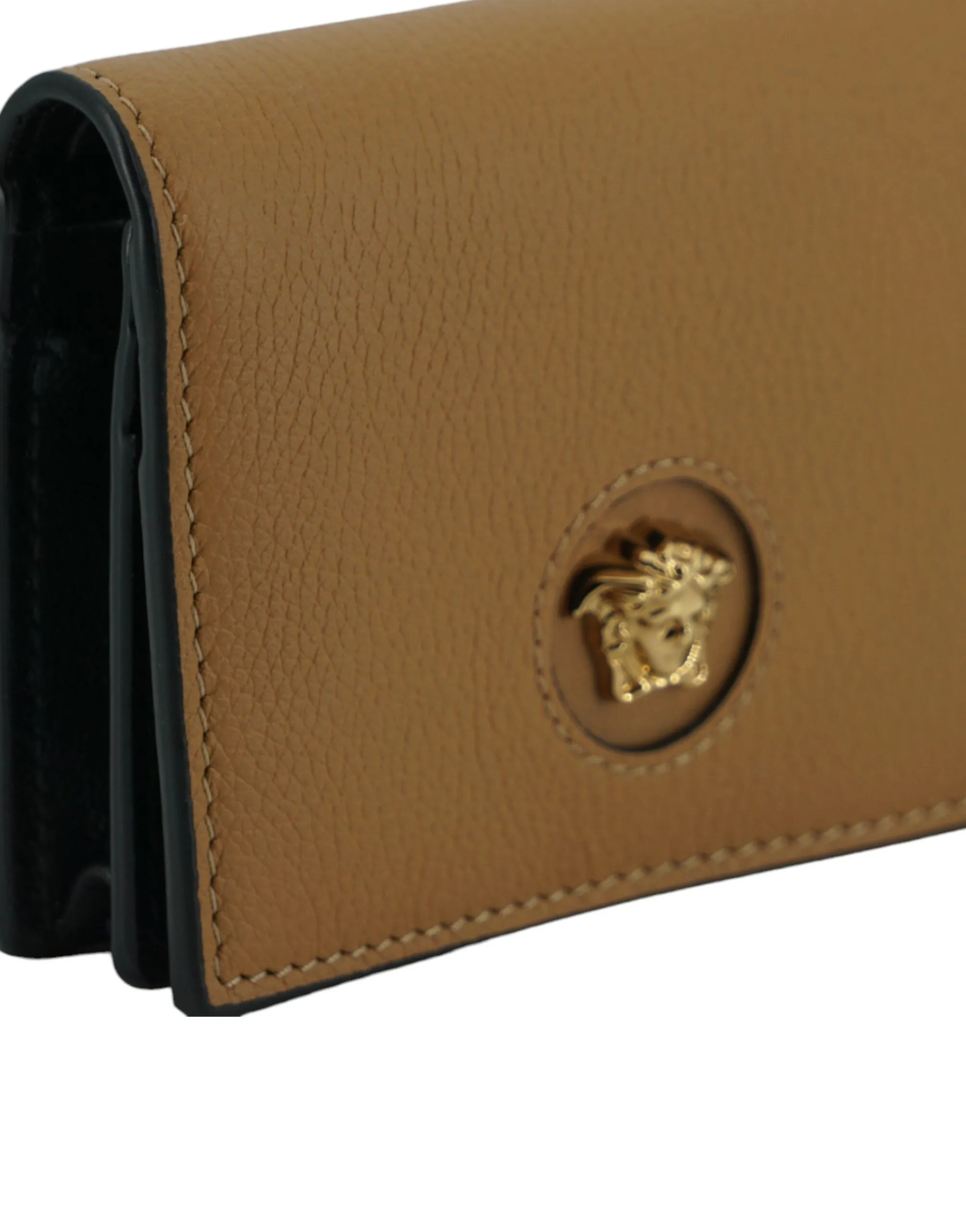 Versace Brown Calf Leather Wallet S