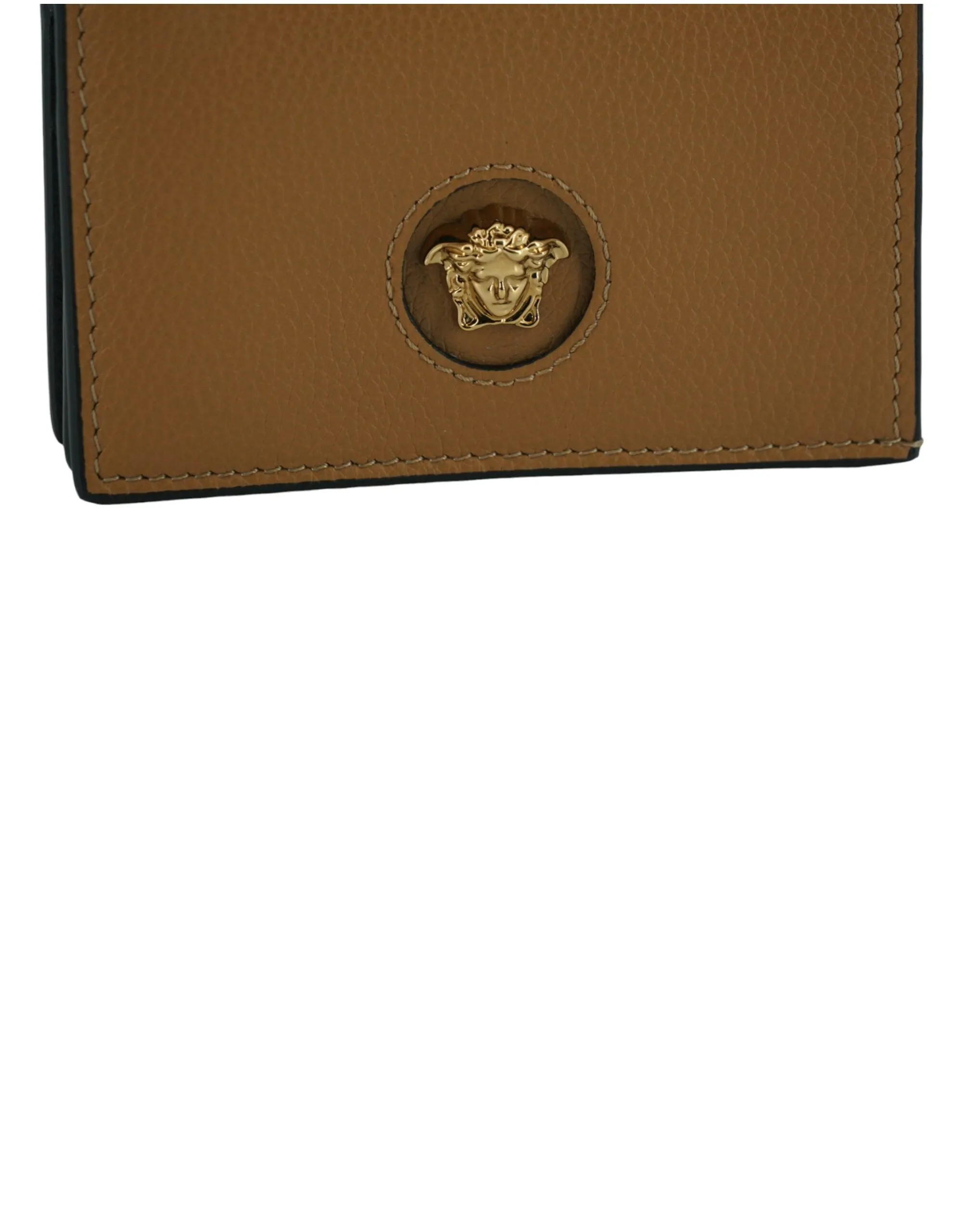 Versace Brown Calf Leather Wallet S