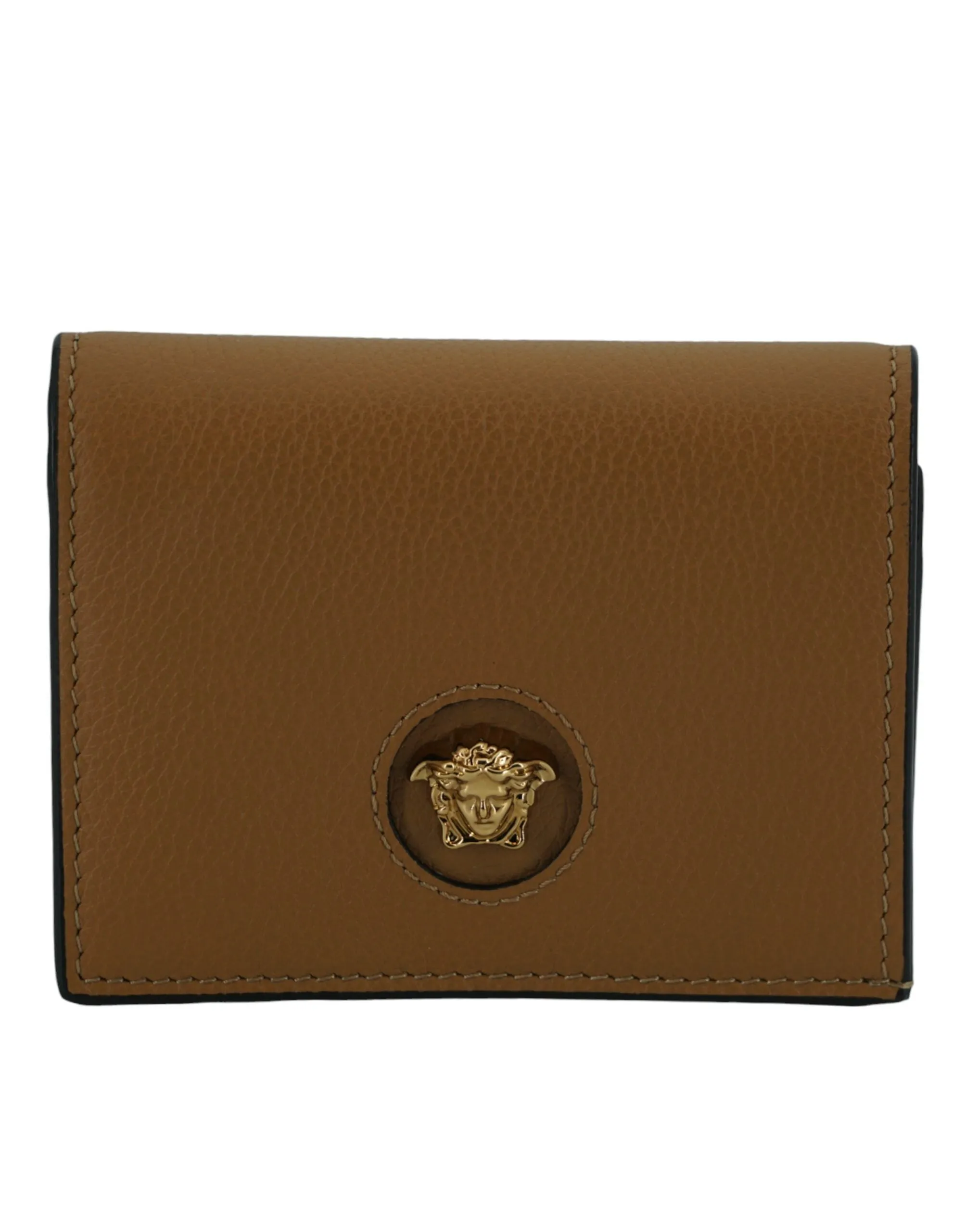 Versace Brown Calf Leather Wallet S