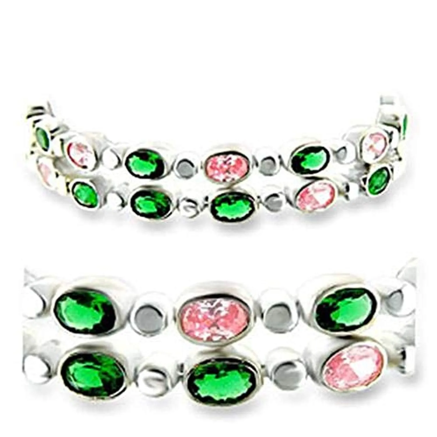 WildKlass 925 Sterling Silver Bracelet High-Polished Women AAA Grade CZ Multi Color