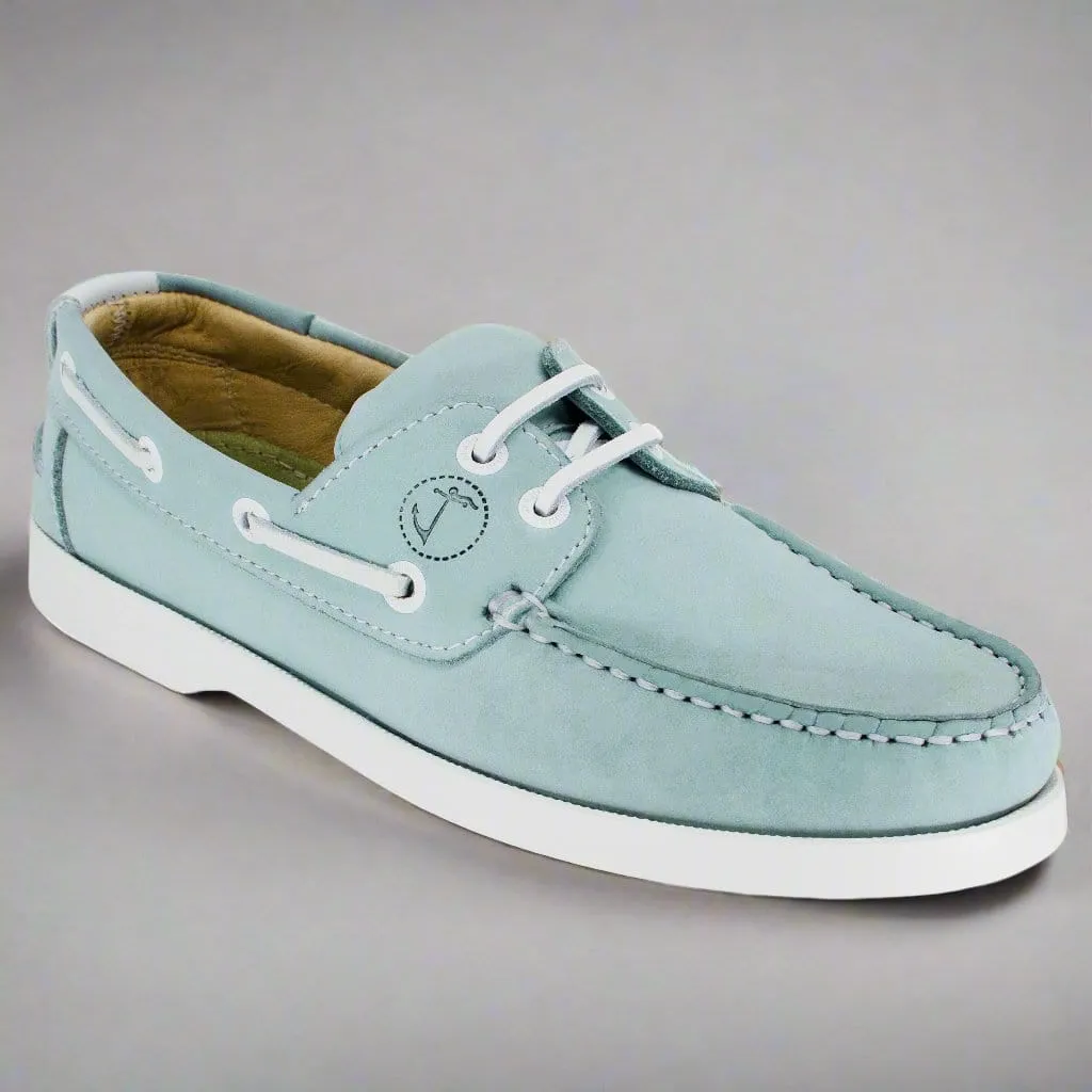 Women’s Nautical Nubuck Leather Boat Shoe