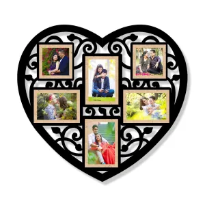 Wooden Photo Frame for Wall Decor Big Size Multiple Photo Collage Photo Frame - Personalized Wooden Photo Frame with Creative Design